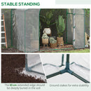 6' x 3' x 5' Portable Walk-in Greenhouse, PVC Cover, Steel Frame Garden Hot House, Zipper Door, Top Vent for Flowers, Vegetables, Saplings, Clear