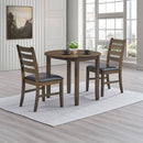 Damica - Side Chair (Set of 2) - Brown Synthetic Leather & Walnut by Unique Piece Furniture