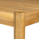 Classic Patio Dining Table, Acacia Wood - Light Teak by HouseOfZazla