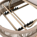 Outdoor Chaise Lounge Chair, Acacia Wood with Adjustable Backrest and Cushion by HouseOfZazla