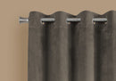 2 Pieces Set Room Darkening Curtain Panels with Grommet - Contemporary Style