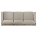 Islington 2-piece Upholstered Panel Arm Sofa Set Taupe