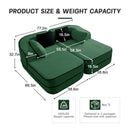 77.2" Teddy Fabric Modular Sofa