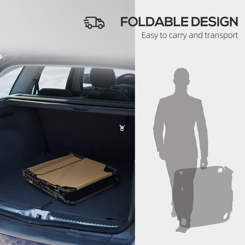 2 Piece Folding Chaise Lounge with 5-level Reclining Back, Outdoor Tanning Chair with Reading Face Hole, Outdoor Lounge Chair with Side Pocket & Headrest for Beach, Yard, Patio, Beige