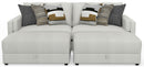 Trevor - Extra Deep Oversized Sofa With Included Storage Cocktail Ottoman