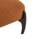 Modern Boucle Lounge Chair With Solid Wood Frame by HouseOfZazla