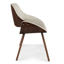 Malden - Bentwood Upholstered Dining Chair With Wood Back by Unique Piece Furniture