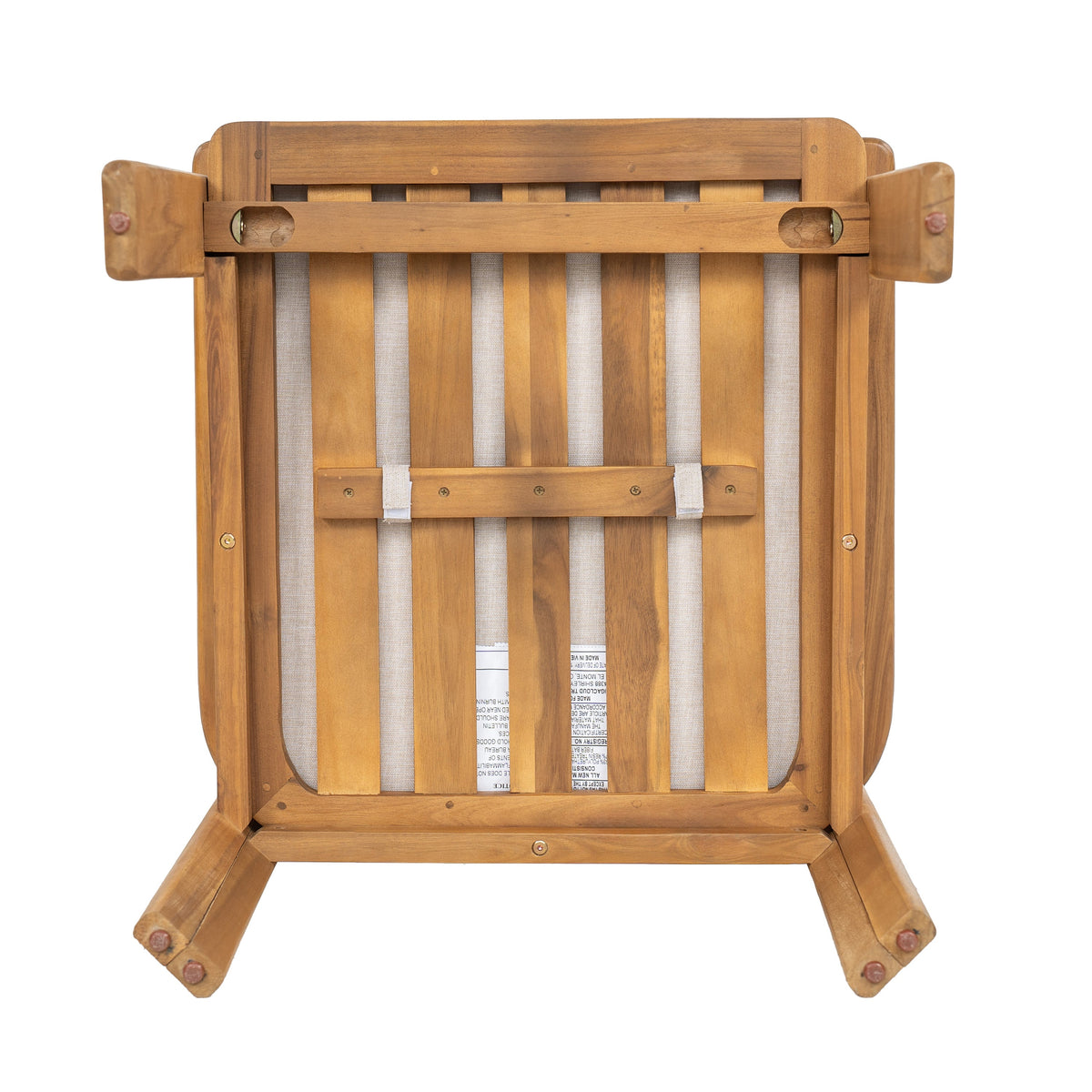 Kaja Outdoor Acacia Wood Dining Chair, Teak Finish Frame, photo 10 of 10