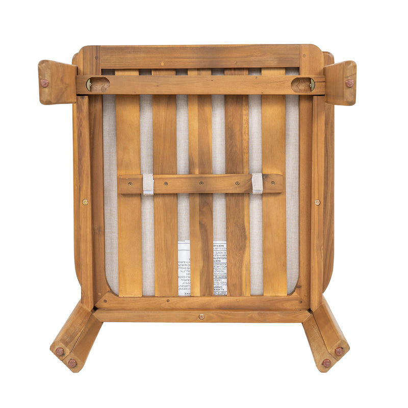 Kaja Outdoor Acacia Wood Dining Chair, Teak Finish Frame, photo 10 of 10