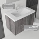 36 Inch Floating Bathroom Vanity with Ceramic Sink and Soft-Close Door by HouseOfZazla