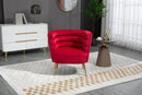 Accent Chair, leisure single chair with Golden feet