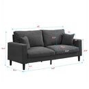 Modern Upholstered 2 Piece Sofa Set With 3 Seater And 2 Seater by Unique Piece Furniture