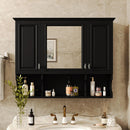 Wall Mounted Bathroom Medicine Wall Cabinet With Mirror & Open Shelves by Unique Piece Furniture