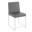 Fuji - Contemporary Modern Elegance High Back Dining Chair (Set of 2) by HouseOfZazla