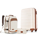 3-Piece Luggage Set - 20in Checked Suitcase with TSA Lock
