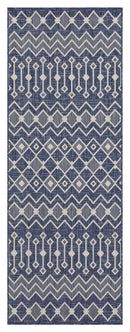 Sunshine - 5'3" X 7'3" Indoor & Outdoor Area Rug Polypropylene - Blue