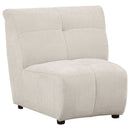 Oliver - 5 Piece Upholstered Sectional Sofa With Curved Silhouette - Ivory by HouseOfZazla
