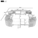 Spa Surround Spa Frame Quadrilateral Outdoor Rattan Sectional Sofa Set With Mini Sofa, Wooden Seats And Storage Spaces by Unique Piece Furniture