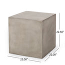 Outdoor MGO Square Side Table, Light by HouseOfZazla