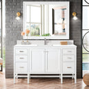 James Martin Addison 60" Single Bathroom Vanity, Glossy White