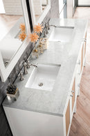 James Martin Addison 72" Double Bathroom Vanity, Glossy White