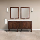 James Martin Addison 72" Double Bathroom Vanity, Mid-Century Acacia