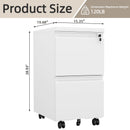 Office Storage Cabinet With 2 Drawers And Lock by HouseOfZazla