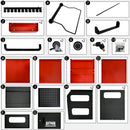 4 Level Multi-Purpose Trolley for Diagnostics - Black + Red