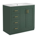 Bathroom Vanity With Sink Combo, Storage Cabinet, Freestanding Set With 3 Drawers & Soft Closing Doors by HouseOfZazla
