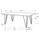 Neve - Sheesham Live Edge Dining Table - Gray