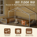 L-Shaped Montessori Bed For 2 Kids With Partitioned Fence by HouseOfZazla