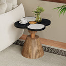 Unique Four-Leaf Clover Side Table for Living Room, Bedroom & Small Spaces by HouseOfZazla