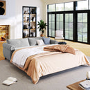 80.7" 2-in-1 Sofa Bed Sleeper with Large Memory Mattress(63"x70.9x3.3 inch), for Living Room Spaces Bedroom