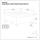 Harrison - Upholstered Coffee Table Storage Ottoman by HouseOfZazla