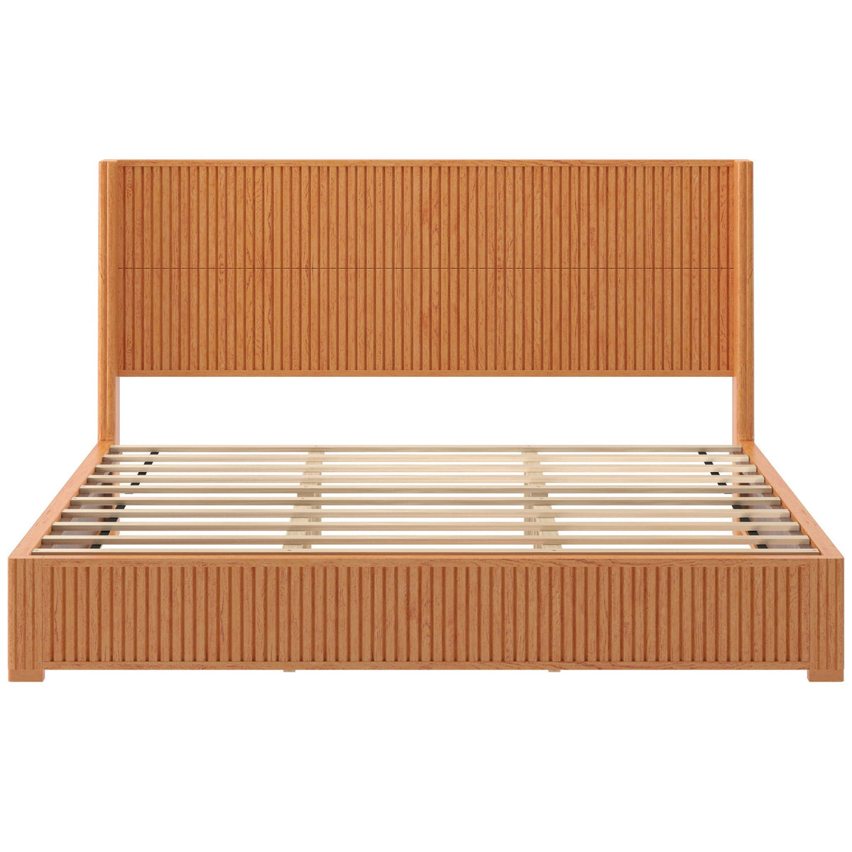 Platform Bed Frame With Headboard, Floor Standing Design, photo 5 of 40