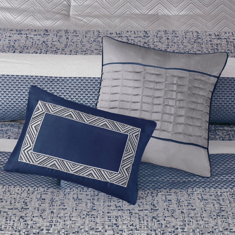 7 Piece Jacquard Comforter Set, photo 7 of 10