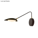 GobekUsa Adjustable Arm Metallic LED Wall Lamp for Modern Bedroom Décor in Coffee