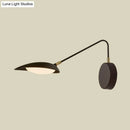 GobekUsa Adjustable Arm Metallic LED Wall Lamp for Modern Bedroom Décor in Coffee