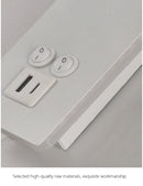 GobekUsa Black Brass LED Wall Lamp with USB Port & Switch - 3W Spotlight for Bedroom