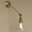 GobekUsa Brass Copper Wall Sconce Glass Wall Lamp