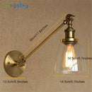 GobekUsa Brass Copper Wall Sconce Glass Wall Lamp