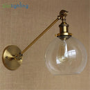GobekUsa Brass Copper Wall Sconce Glass Wall Lamp
