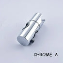 Adjustable chrome and gray shower head holder bathroom slider bracket by Decorbites