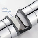 Adjustable chrome and gray shower head holder bathroom slider bracket by Decorbites