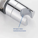 Adjustable chrome and gray shower head holder bathroom slider bracket by Decorbites