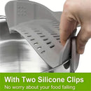 Adjustable Clip-On Strainer for Pots and Pans