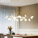 GobekUsa Adjustable Hanging Cord Island Lighting - Contemporary Firefly Metal Pendant with 27 Lights for Bedroom