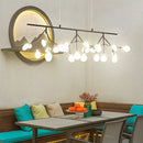 GobekUsa Adjustable Hanging Cord Island Lighting - Contemporary Firefly Metal Pendant with 27 Lights for Bedroom