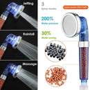 Adjustable high pressure shower head with filter beads for bathroom by Decorbites