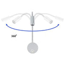 Adjustable led bedside wall sconce bedroom reading lamp by Decorbites